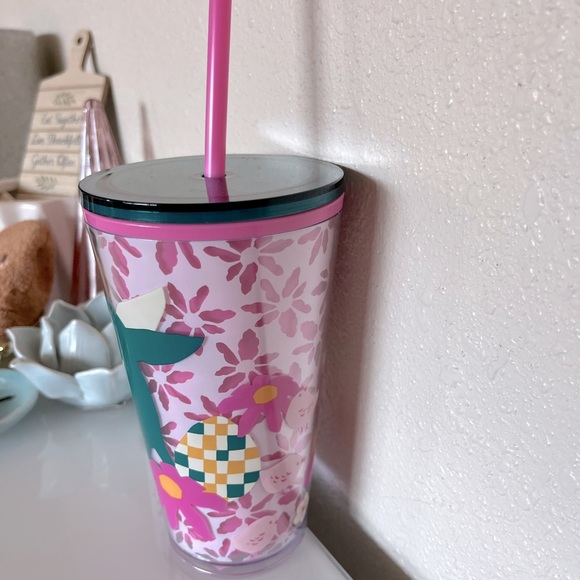 NWT 🐰 Starbucks 16 oz Super Cute 2023 Limited Edition Spring Design Travel Cup. - Picture 2 of 5
